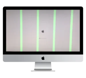 Lineas verticales imac