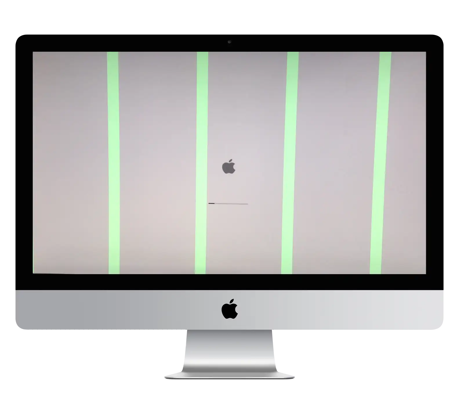 Reparar tarjeta gráfica de iMac en Logroño 1 Líneas verticales en la pantalla de un iMac por fallo de tarjeta gráfica